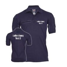 Tactical Poloshirt personalisiert Luftrettung Luft Rettung Einsatz #42109