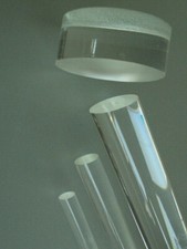 PLEXIGLAS® Rundstab Acrylglas Abstandhalter Klar Vorhang BlumenStange FL24+