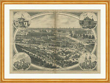 Gebäude der Gewerbeausstellung in Berlin Kaiser Pavillon Holzstich C 2943