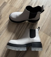 Trendy Plateau Boots Damenschuhe grau von H&M Gr. 36 NEU