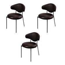 KFF 3er Set Stuhl Icon Leder