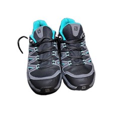 Salomon Damen Trekking Wander Schuhe Goretex Grau+ Hellblau