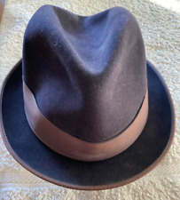Sammler Herrenhut schwarz 60-er Jahre gebraucht Kübler Waldshut Filz 52 WEGENER