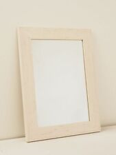 Spiegel Wandspiegel Holzrahmen Bad Flur shabby chic weiß/creme 28,5 x 37,5 cm