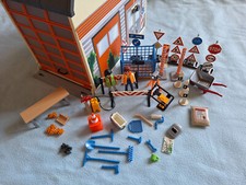 Playmobil 4043 Bauhof Koffer zum mitnehmen Bauarbeiter Straßenbau
