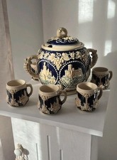 Dümmler & Breiden Keramik Bowle Set für 6 Personen 5 Liter Nostalgie-Schatz 