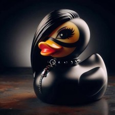 edenfuax Punk Duck Goth Resin