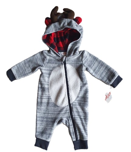 Baby overall fleece - fleece, kapuze