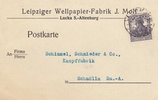 LUCKA, Postkarte 1919