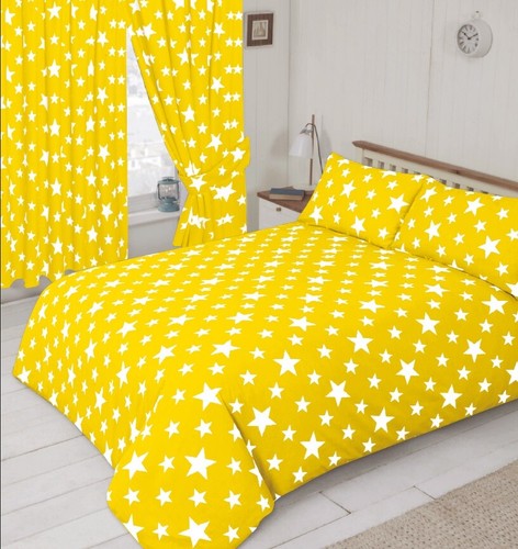 Doppelbett sterne hellgelb - doppelbett,