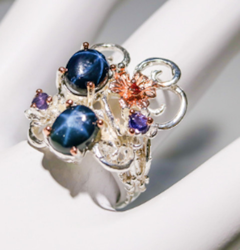 Designer vergoldet silber ring - designer,