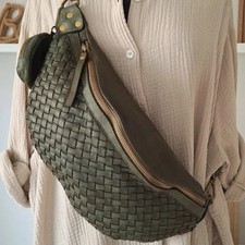 Geflochtene Ledertasche