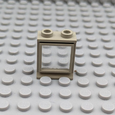 Lego 7026c01, Fenster, 1x2x2, alt hellgrau, Set 7740