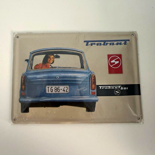 Trabant 601 blechschild - trabant,