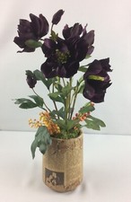 Blumenstrauß*Seidenblume*Kunstblume*Winter*Wintersgesteck*Christrose*Helleborus