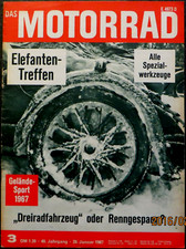 Das Motorrad 03/67 Elefantentreffen 67, Renn-Zweitakter: MZ,Motorradscheinwerfer