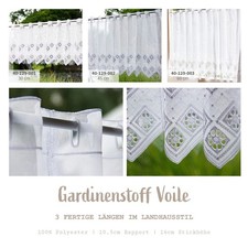 Gardinenstoff Voile Meterware
