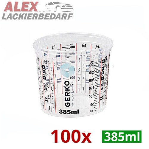 100x 385ml mischbecher - 385ml,