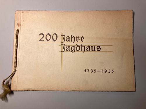 200 jahre jagdhaus - jagdhaus, 1735-1935