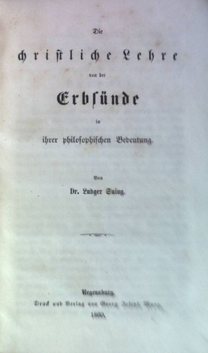 Die christliche lehre von - christliche,