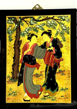 Japanisches wandbild geisha - japanisches,