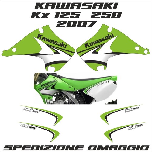 Aufkleber set kawasaki - aufkleber, kx
