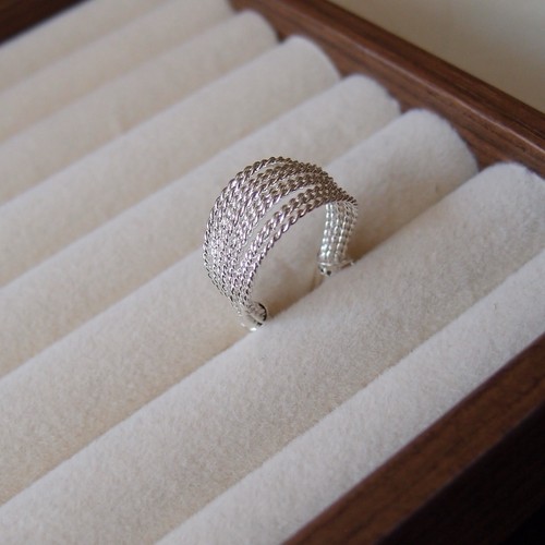 Breiter wickelring silber - breiter,