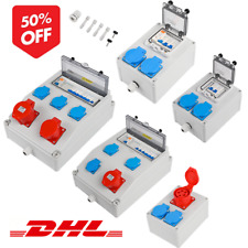 Baustromverteiler Leistungsschalter, Verteilerkasten Aufputz, Gehäuse Steckdose