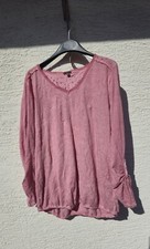 Street One Damen Bluse Shirt crash, rose Gr. 42  lange Ärmeln,  hinten Knöpfe