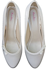 Neu: Rainbow Club Brautschuhe Amanda Gr. 39 Farbe weiß / Ivory Satin 