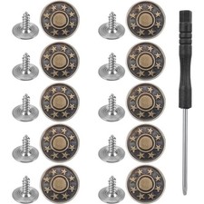 10 Stück Jeans Knöpfe Ersatz