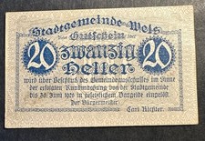Notgeld Österreich Wels