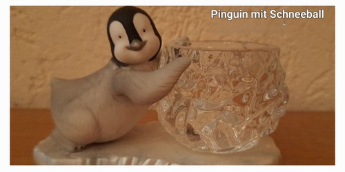 Votivkerzenhalter pinguin mit - votivkerzenhalter,