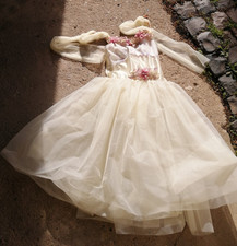 Curtain Call Kostüm, Gr.12 (ca 152), cremefarben