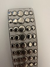 Fausto Colato Gürtel Leder Made In Italien Milano 3027/80 mit Nieten