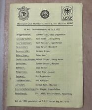 Programmheft Speedway Sandbahn Mühldorf 1977  Rennprogramm