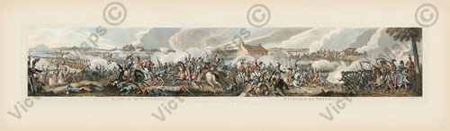 Antiker druck waterloo - antiker,
