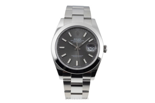 Rolex datejust grey - rolex, 41