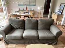 Ektorp Couch und Hocker Kombination