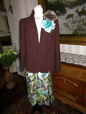 LUXUS*Designer Kostüm-Kombination**TH BRAUN**Lady Herbst-Elegance*Gr.46