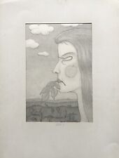 Erich Hahn Berlin Eva mit Feigenblatt vor Landschaft mit Tieren 1975 