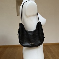 Neu Coccinelle Tasche weiches echtes Leder schwarz