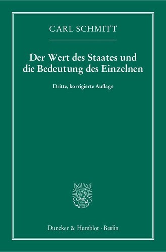 Der wert des staates und - der,