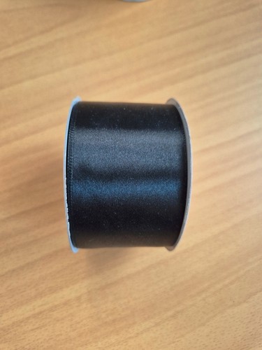 Schwarz satinband 50mm - satinband,