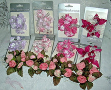 * BLÜTENKRÄNZE / Ringe für KERZEN ( Halter ) * 12 Stück * schöne DEKO *