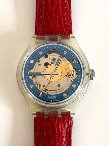 Swatch automatik red - automatik, sak