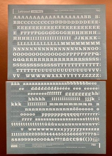 Letraset 780 clarendon - letraset, bold