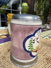 Privatbrauerei Dortmunder Kronen Bierkrug mit Zinndeckel, 1993 Jahreskrug 1 L