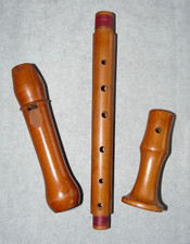 SAMMLER! RAR! Herwiga Alt-Blockflöte, satter klang, deut. Griffw.!