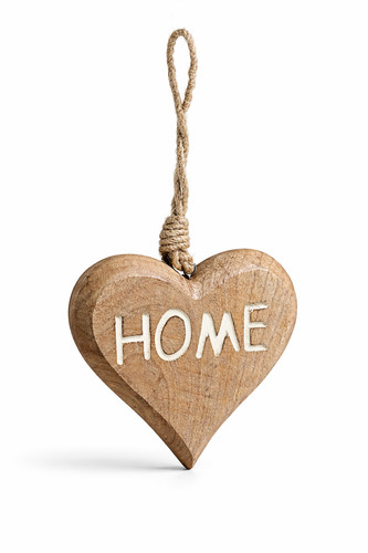 Holzherz home wandhänger herz - wandhänger,